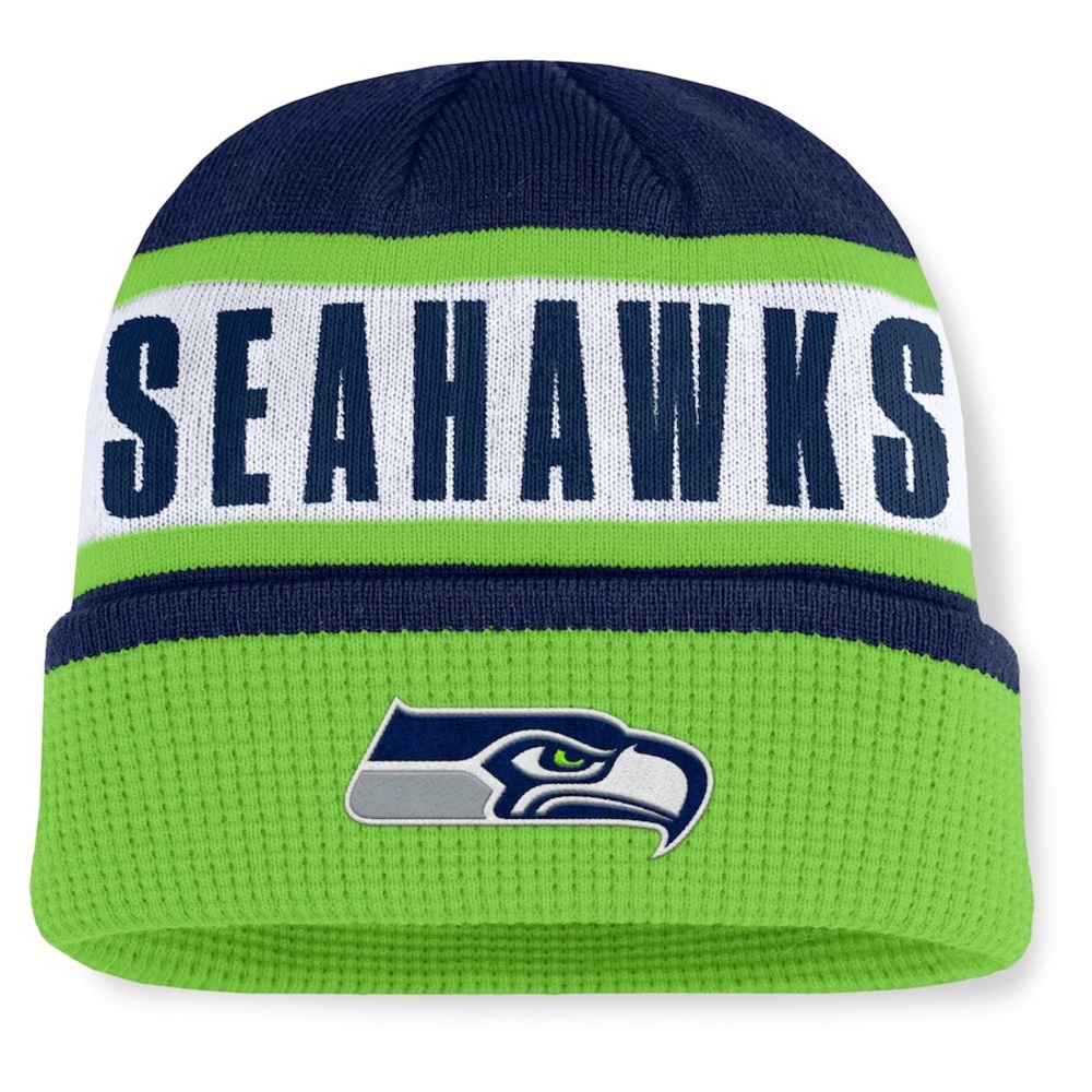 Seattle Seahawks Fanatics Oskie Cuffed Knit Hat 💙💚